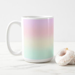 Färggradient för ruttregn, färggradient, pastellfo kaffemugg