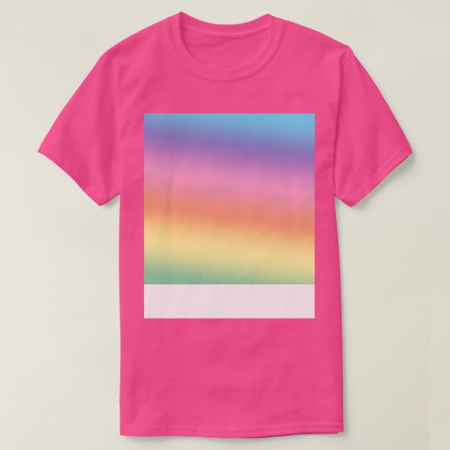 Färggradient Mönster Skriv ut färggrafik för regnb T Shirt (Design framsida)