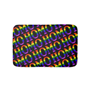Färggradient regnbåge Färg Homo Mönster Badrumsmatta