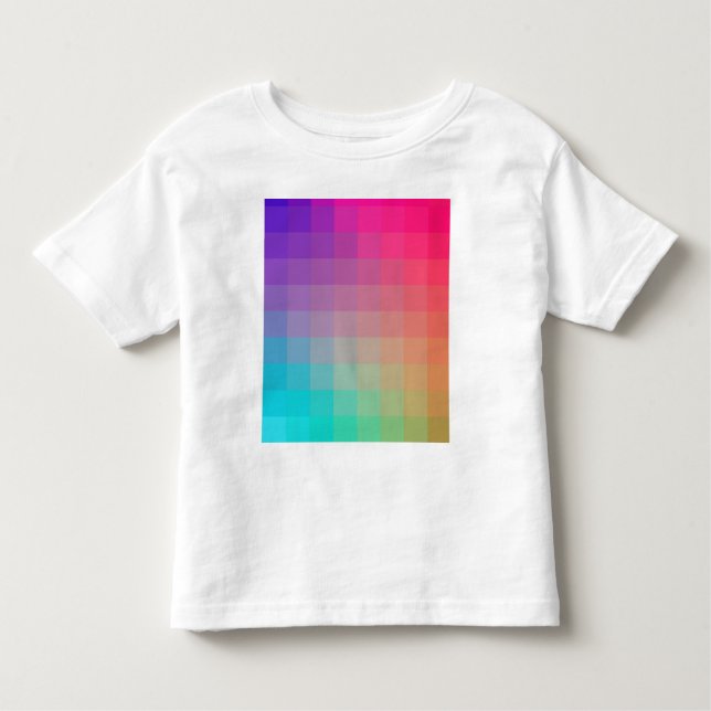 Färggradient ritning av regnut av Färg T Shirt (Framsida)