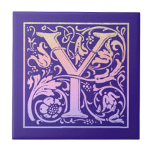 Färggradienten brev Y Vintage First Brev