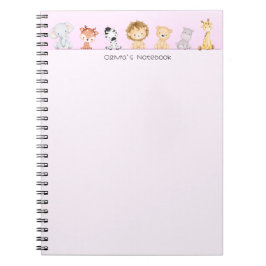 Färggradienten unge i vild, Personlig namn Anteckningsbok