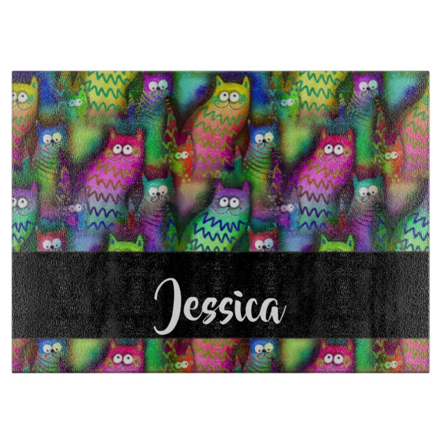 Färggradientkatter mönster (Framsidan)