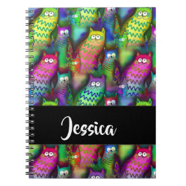 Färggradientkatter mönster anteckningsbok