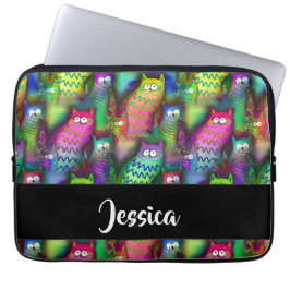 Färggradientkatter mönster laptop fodral