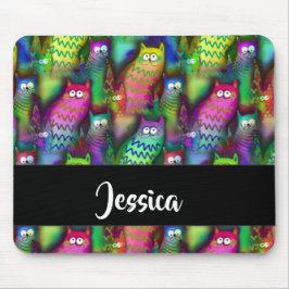 Färggradientkatter mönster musmatta