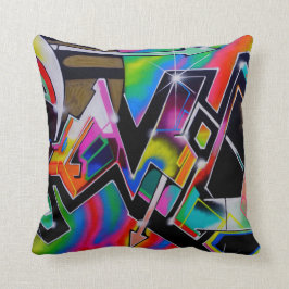 Färggraffiti-kudde Kudde