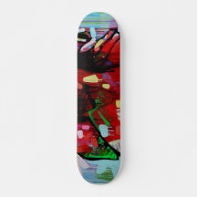 Färggraffiti skateboard