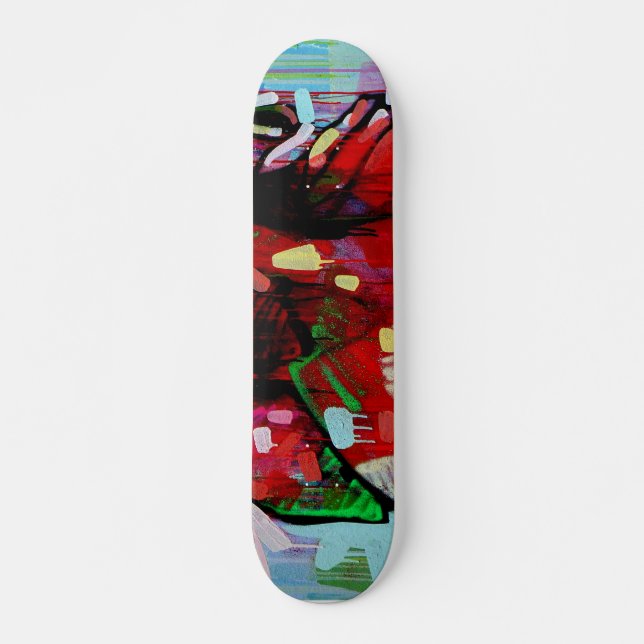 Färggraffiti skateboard (Framsida)