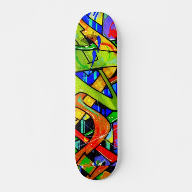 Färggraffiti skateboard (Framsida)