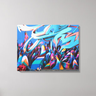 Färggraffiti Street art Canvastryck