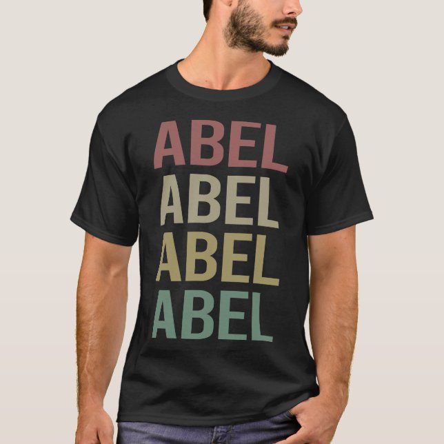 Färggrafik - Abel Namn T Shirt (Framsida)