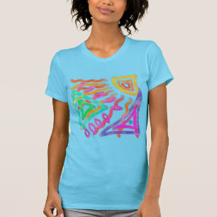 Färggrafik Abstrakt till Bära T Shirt