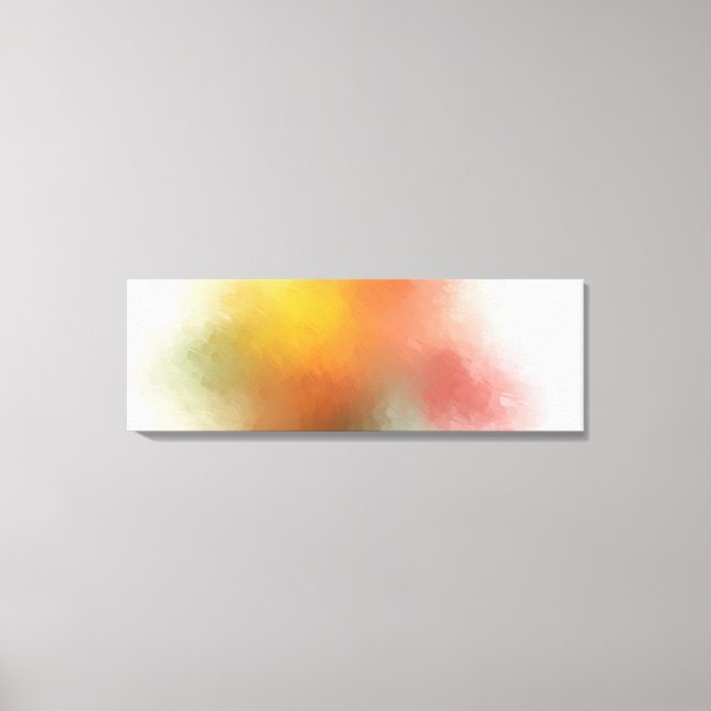 Färggrafik Abstrakt Trendig Modern Red Gult Canvastryck (Framsida)