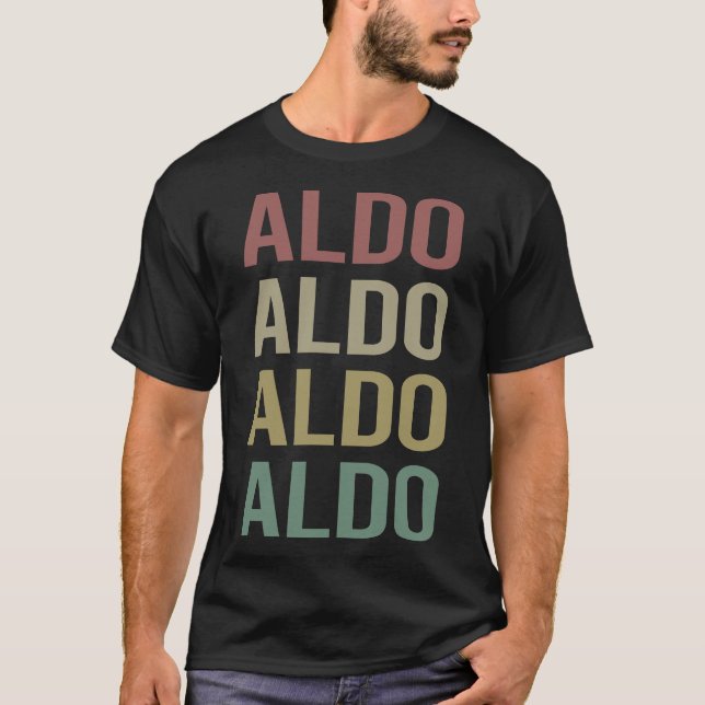 Färggrafik - Aldo Namn T Shirt (Framsida)
