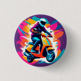 Färggrafik bild av en person som Riding Knapp