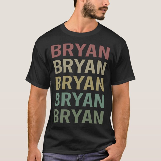 Färggrafik - Bryan Namn T Shirt (Framsida)