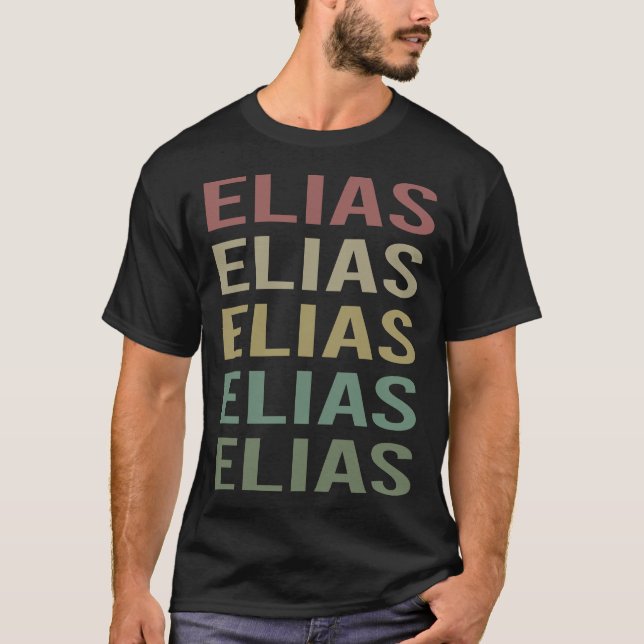 Färggrafik - Elias Namn T Shirt (Framsida)