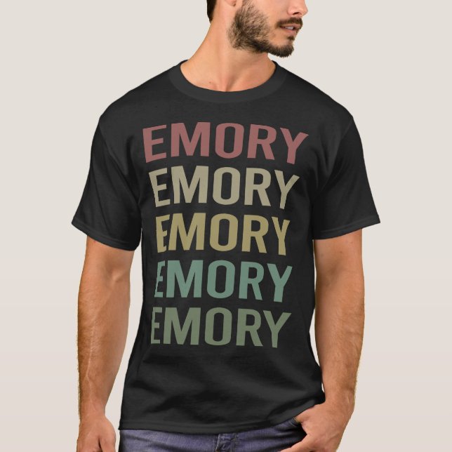 Färggrafik - Emory Namn T Shirt (Framsida)