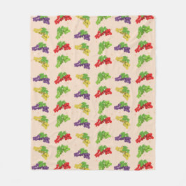 Färggrafik Fleecefilt