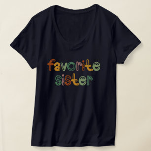 Färggrafik för favoritsisterdesign för Trendig Sys T Shirt