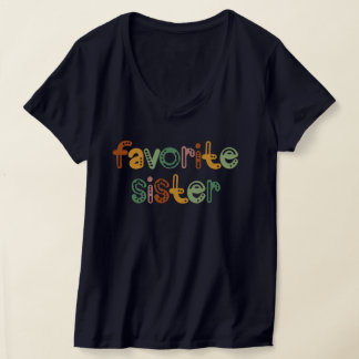 Färggrafik för favoritsisterdesign för Trendig Sys T Shirt