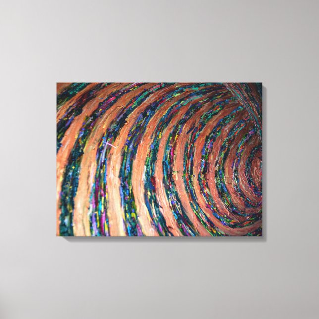 Färggrafik för Hypno Linjer Canvastryck (Framsida)