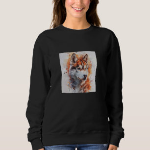 Färggrafik för siberian husky 1 t shirt