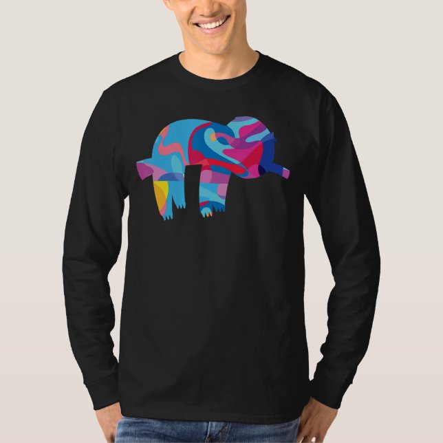 Färggrafik för Sloth Slothes T Shirt (Framsida)