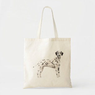 Färggrafik i Cute Dalmatian hund illustration Tygkasse