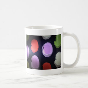 Färggrafik i modern Mönster Polka-prick Kaffemugg