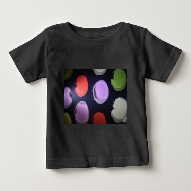 Färggrafik i modern Mönster Polka-prick Tee (Framsida)