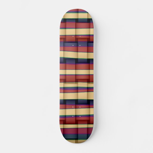 Färggrafik i rand med återgivning 2 skateboard bräda 20 cm (Framsida)