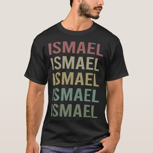 Färggrafik - Ismael Namn T Shirt (Framsida)