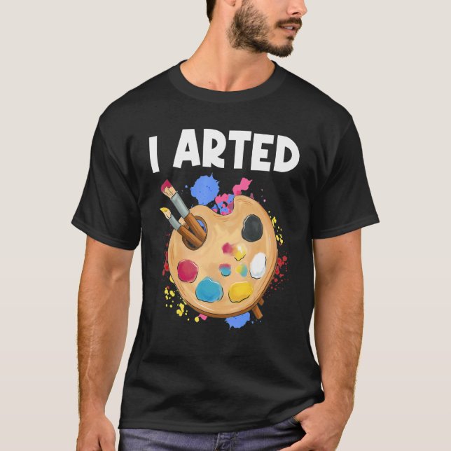 Färggrafik - målning Färggrafik T Shirt (Framsida)