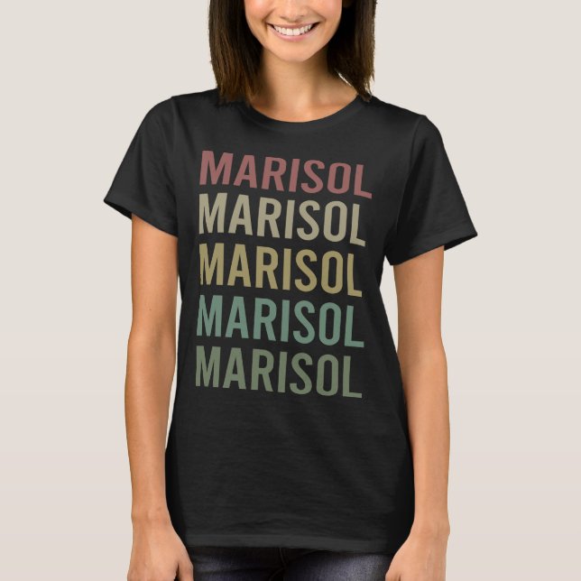 Färggrafik - Marisol Namn T Shirt (Framsida)