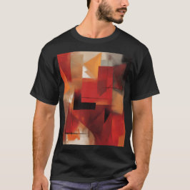 Färggrafik med modern Abstrakt former T Shirt