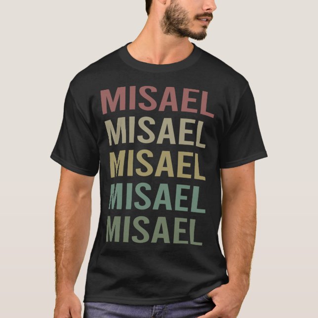 Färggrafik - Misael Namn T Shirt (Framsida)