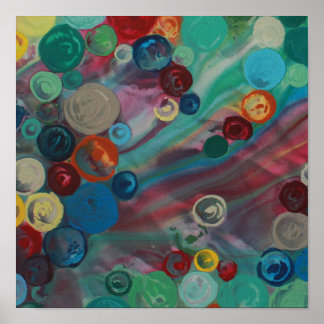 Färggrafik på abstrakt poster