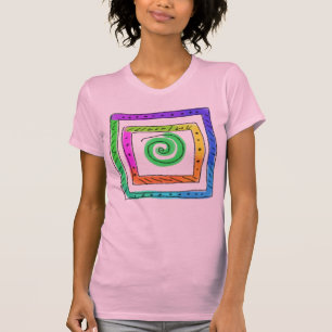 Färggrafik på Abstrakt till Bära T Shirt