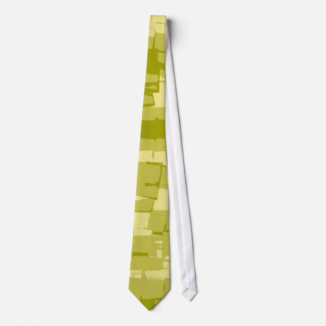 Färggrafik på Abstrakten Lime Green Retro Painting Slips (Framsida)