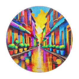 Färggrafik på gatuscen