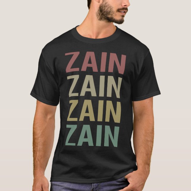 Färggrafik - Zain Namn T Shirt (Framsida)
