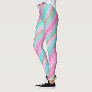 Färggrafiskt Rand Leggings