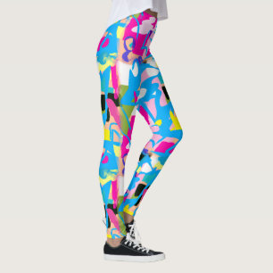 Färggrafit Stänk Leggings