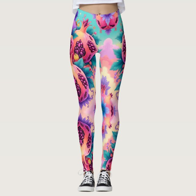 Färggranat Leggings (Framsida)