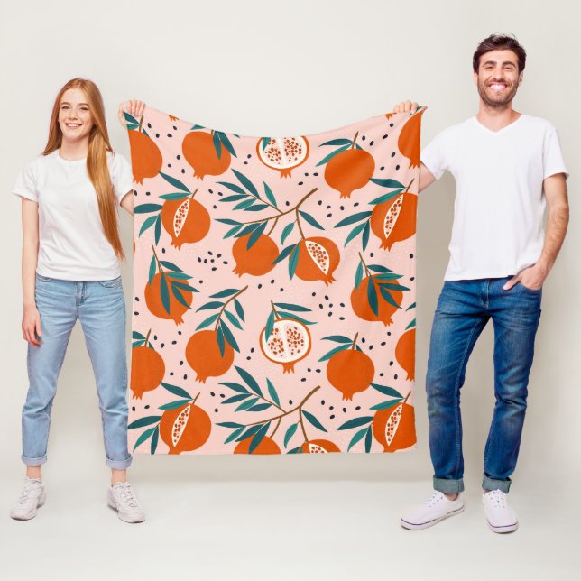 Färggranat Mönster Fleecefilt (På plats)