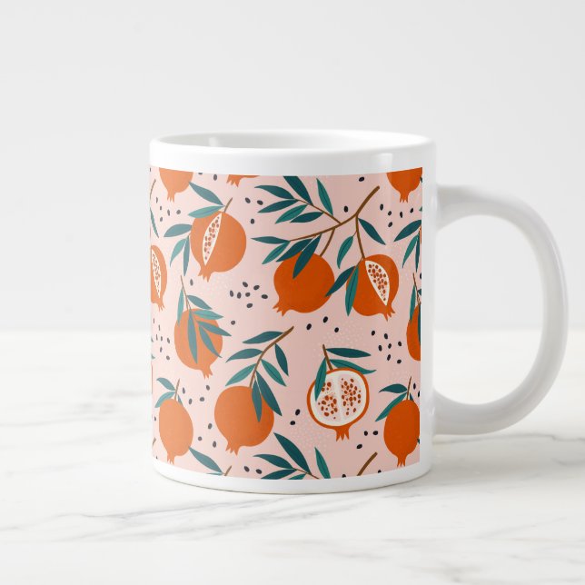 Färggranat Mönster Jumbo Mugg (Höger)