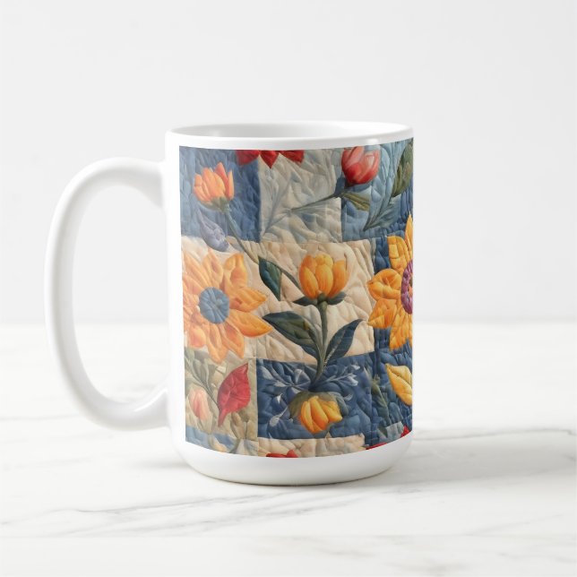 Färggrann kilt mönster kaffemugg (Vänster)