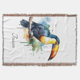 färggrann sitta på gren filt